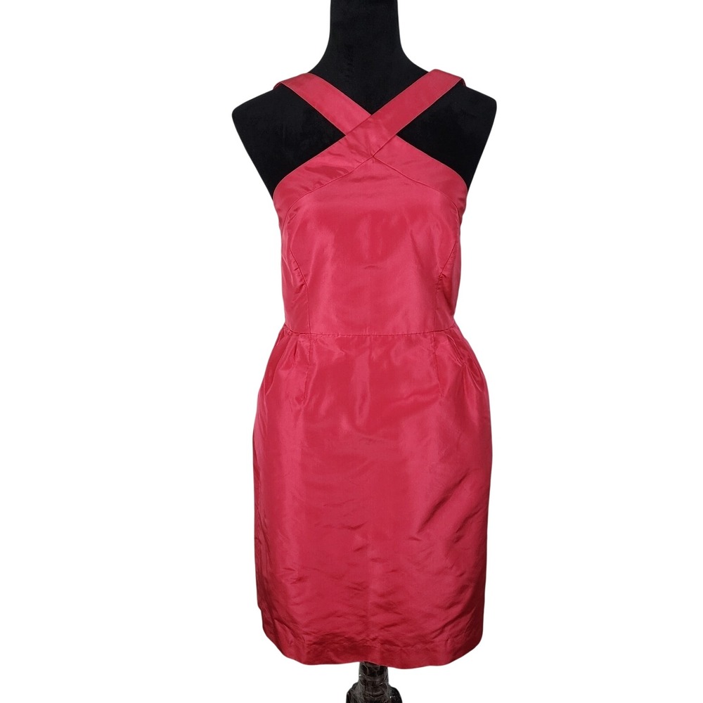 J.CREW Size 6 Pink Silk Taffeta Whitley Wedding Collection Formal Prom Dress Pkt